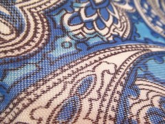 Vintage Paisley Nylon Fabric Double Width 186cm wide x 2.8 meters