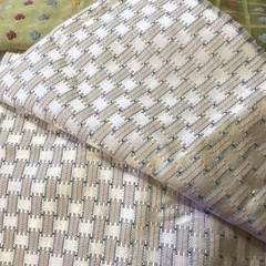 Lot of 3 Upholstery Fabric Remnants Chevron/Geometric 22×36, 34×36, 22×57
