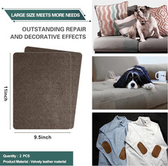 Couch Patch Repair Fabric,Microfiber Fabric, Self-Adhesive, for Sofa Repair and