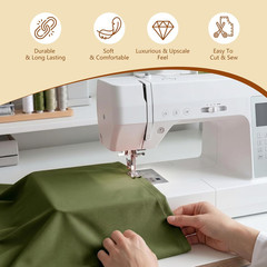 Soft Brushed Polyester Fabric, 55″ Wide, 5 Yards, Olive Green — | 55″ Wide Brus