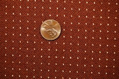 65 yd Rust Brown Dots Fabric Highly Decorative Fashion Upholstery Drapery Txic
