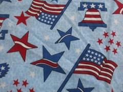 Patriotic United States America Cotton Flags Fabric 1 Fat Quarter 18″ x 21″