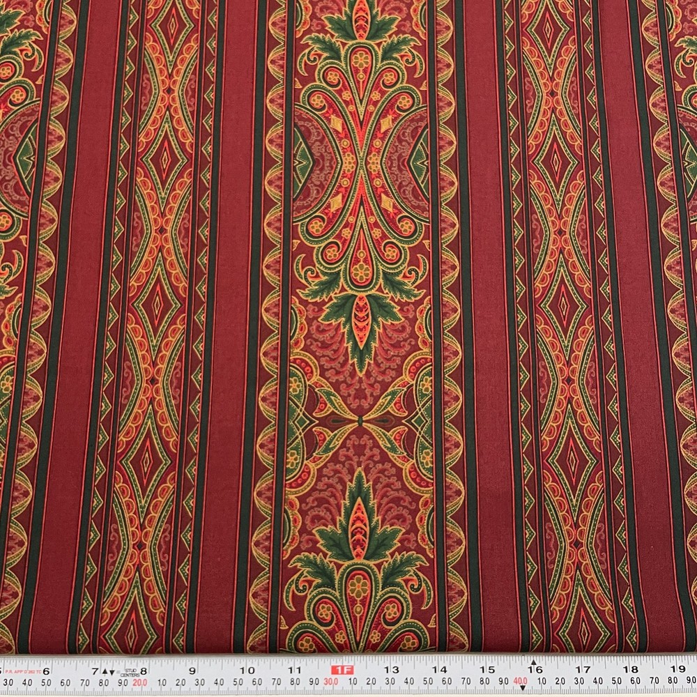 Vintage Middleburg Jinny Beyer for RJR Fabrics Striped Cotton by the HALF YARD