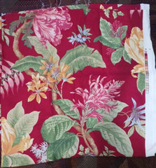BRAEMORE Tropical Floral Linen Fabric 56″ X 3yds