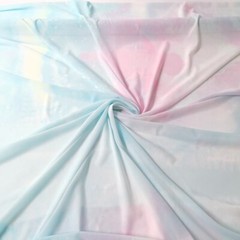 1 yard X 1.45 meter Ombre Chiffon Digital Shading Chiffon Fabric For Wedding