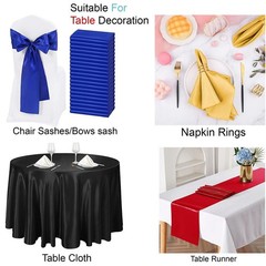 Satin fabric Wide 60″ Soft Thick By The Yard For Party Dress Home Decoration