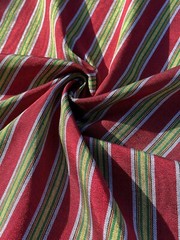 Red Striped Pattern Moiré Fabric By 2 Yards – Luxurious Silk.
