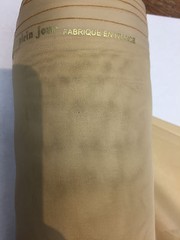 120 inch French Linder Voile Antique Gold Sheer Fabric by the yard by the roll
