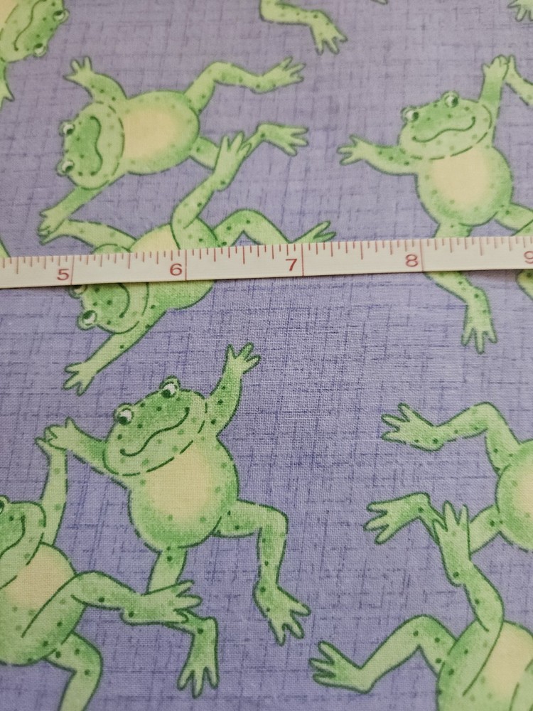 Oakhurst Textiles Signature Classics Lavender Purple Frog Quilt Fabric 1 Yard