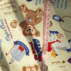140*100cm Duffy Bear Pattern Cotton Sewing Fabric DIY Handmade Material
