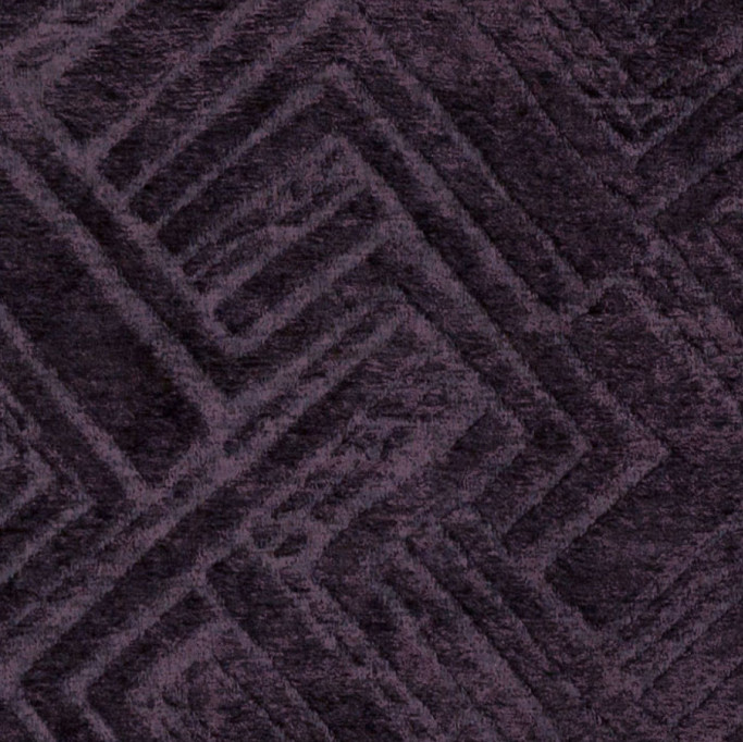 Zinc Textile Labyrinth Jacquard Chenille Fabric- Sataria / Smoked Quartz 5 yds