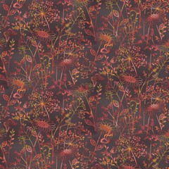 Animal Fabric | Canyon Birds Flower Butterfly Brown Allover | Studio E YARD