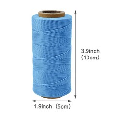 JeogYong 1mm Waxed Thread, 284 Yards 150D Flat Leather Sewing Army Green
