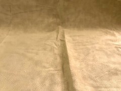 Lot 2 Micro Fiber Faux Suede Leather Table Cover/Skirts Light Brown 46″x43 Cloth