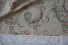 30 + yds avail/ CONTEMPOARY LARGE SCALE PAISLEY/ Med. Weight/ $6.50 for 10+ yds