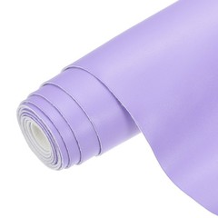 PU Faux Leather Fabric 1 Yards Synthetic Leather Material, Light Purple