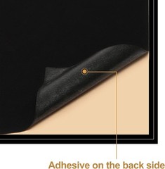 Reusable Black Felt Sheets 3-Pack – 8.3″ x 11.8″ Peel & Stick Convenience
