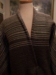 5.5yds UNIQUE DESIGNER HANDWOVEN SUIT FABRIC CHAMPAGNE COPPER METALLIC EYELASH