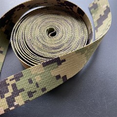 1M Digital Camouflage Webbing Non-elastic Edging Strips 2.0/2.5/3.8/5.0cm Width