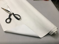 WHITE Black out lining drapery fabric by the yard 54″ wide