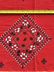 VINTAGE Bandana Cotton Fabric Remnant Sale 15×15 100% Cotton Craft Sew Create