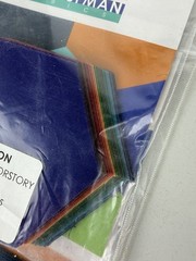 3 Robert Kaufman Fabrics Precut HEXIES KONA Cotton Solids 41 Asst Dark Palette