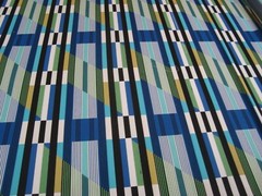 One+Yds DESIGNTEX Fabric Queue BluePrint Geometric UPHOLSTERY 60″ x 40″ BTP