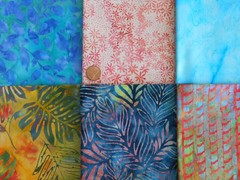 30 Fat / Long Quarters Artisan BALI BATIK Quilt Cotton Fabric Bundle Lot