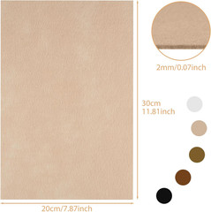 20 Pcs 2Mm Thick Stiff Felt Sheets for Crafts Sewing(Brown Series) | Polyester T