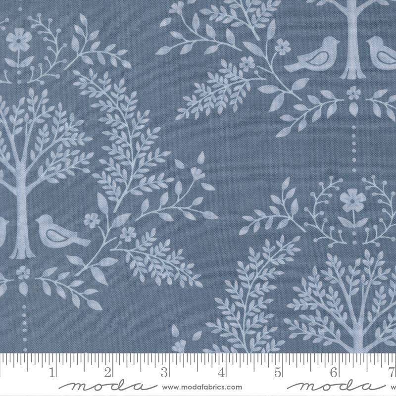Moda Family Tree Dusk Damask Bird 1867.66628 100% Quilt Cotton 44” wide BTY