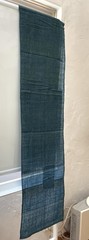 Antique Japanese BORO Light Indigo Kaya Mosquito Net Cotton Asagi Blue 82”
