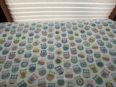 Cotton Fabric Crochet Owl 43” X 36”By Super & Spice 815