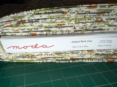 MODA Animal Park Fun 100% cotton fabric yard 36×44 Animals on Dove tone 20965 11