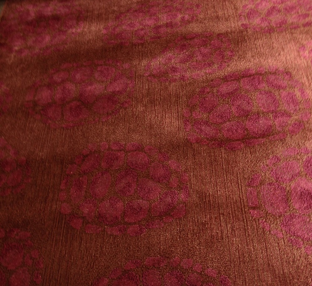 DONGHIA TORTOISE SHELL CANYON PINK GOLD VELVET FURNITURE FABRIC 1.75 YARDS 52″W