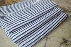 NO TARRIF CHARGES 100% ✅ ZK-25 Hand Printed 10 Yard 100% Cotton Striped Fabric*