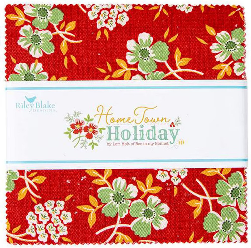 Home Town Holiday Riley Blake 5″ Stacker 100% Cotton Precut Squares
