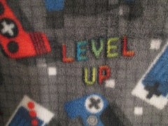 Game Over Video Game Fleece Fabric – 1-1/4 yards – 58″ wide