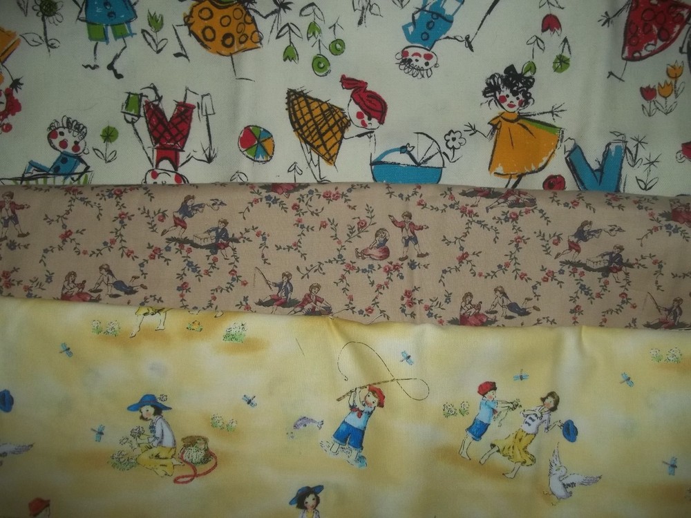 VINTAGE KIDS Ethnic play STRAWBERRY SHORTCAKE Cotton Fabric U-PICK 1/2 yd BTHY