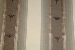 Serengeti Stripe, a silk and linen woven high-end decorator material in neutrals