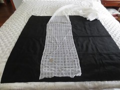 4495. Synthetic WHITE MESH FABRIC – 11″ x 5-3/4 yds.