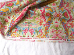 ½ yard Kaufman COTTON FABRIC Joie de Vivre Butterfly Peacock 44” x 19” quilt