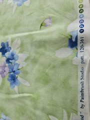 Paintbrush Studio Fabric, Cape Cod, Light Green, Floral, $8 Yd