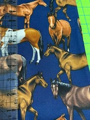 Fabric Horses Wild Mustangs on Navy Blue TIMELESS TREASURES Cotton 1/4 yard 8120