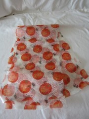 Vtg Glitter Orange Pumpkin Black Spider White Web Clear Netting Fabric