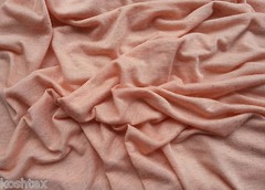 Salmon Linen Blend Jersey Knit Fabric By the Yard [Nightgown, Dress, Shirt] 6/15