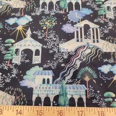 Liberty of London Tana Cotton Lawn – “Kingdom” – Navy Fantasy Garden