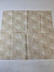 Neutral Vine Leaf Cotton Fabric 17×32 Beige Cream Quilting Craft Sewing Piece