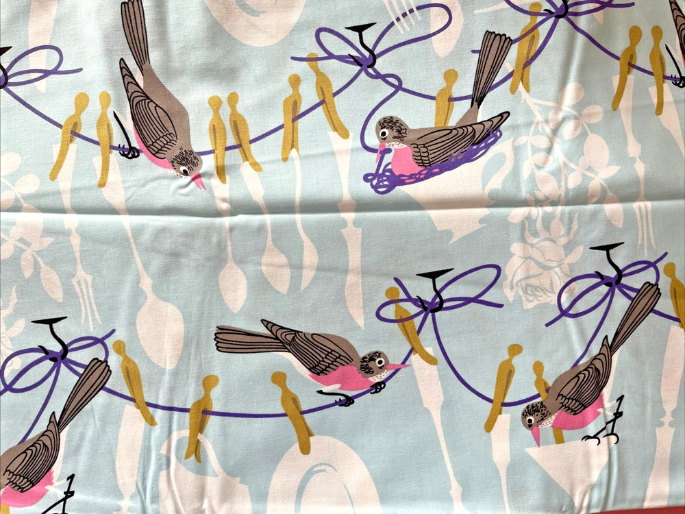 Michael Miller-Don’t Let The Birds Do The Dishes – Cotton Fabric – 3 Yards