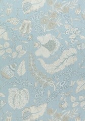 THIBAUT CURTAIN FABRIC DESIGN “Macbeth” 10.5 METRE AQUA 100% LINEN CHESTNUT HILL
