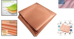 Golden Copper Faraday Fabric 197″x43″ RFID EMF Blocking Radiation Shielding